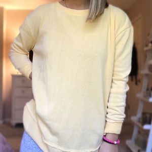 Yellow long sleeve shirt